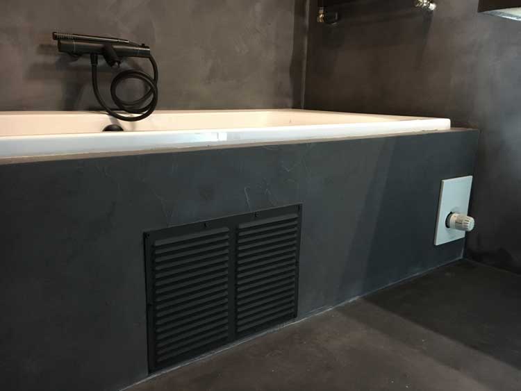 badkamer beton ciré zwart onderhoud menaam
